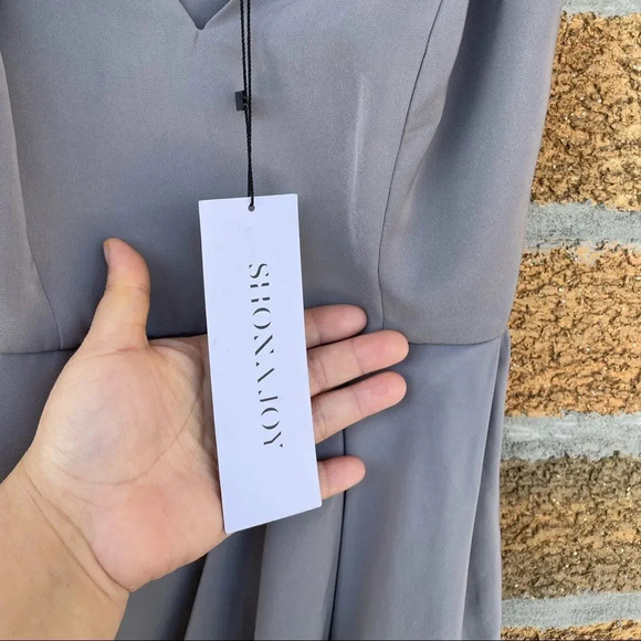Shona Joy Core Cocktail Dress - Grey size 2 - Picture 10 of 16